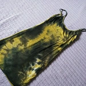 Tie dye mini dress
